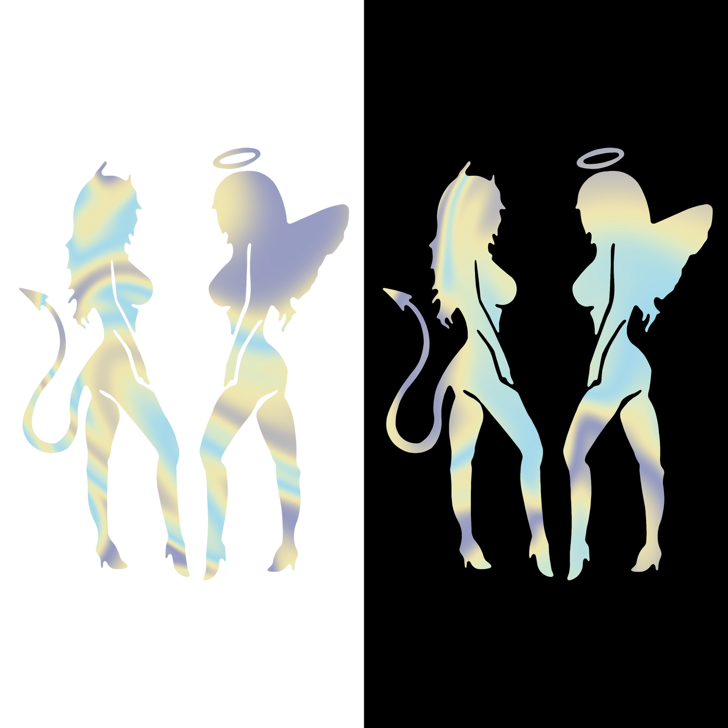 Sticker - ANGEL & DEMON GIRL