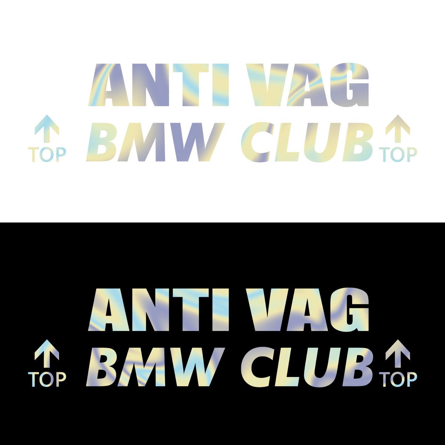 Sticker - ANTI VAG BMW CLUB