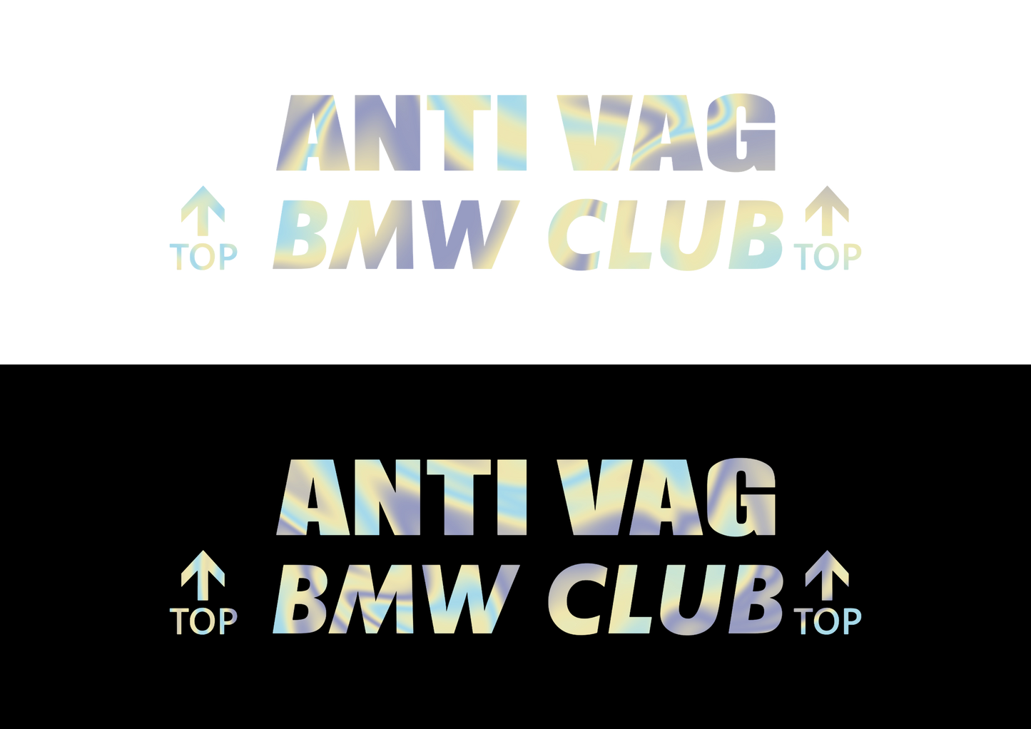Sticker - ANTI VAG BMW CLUB