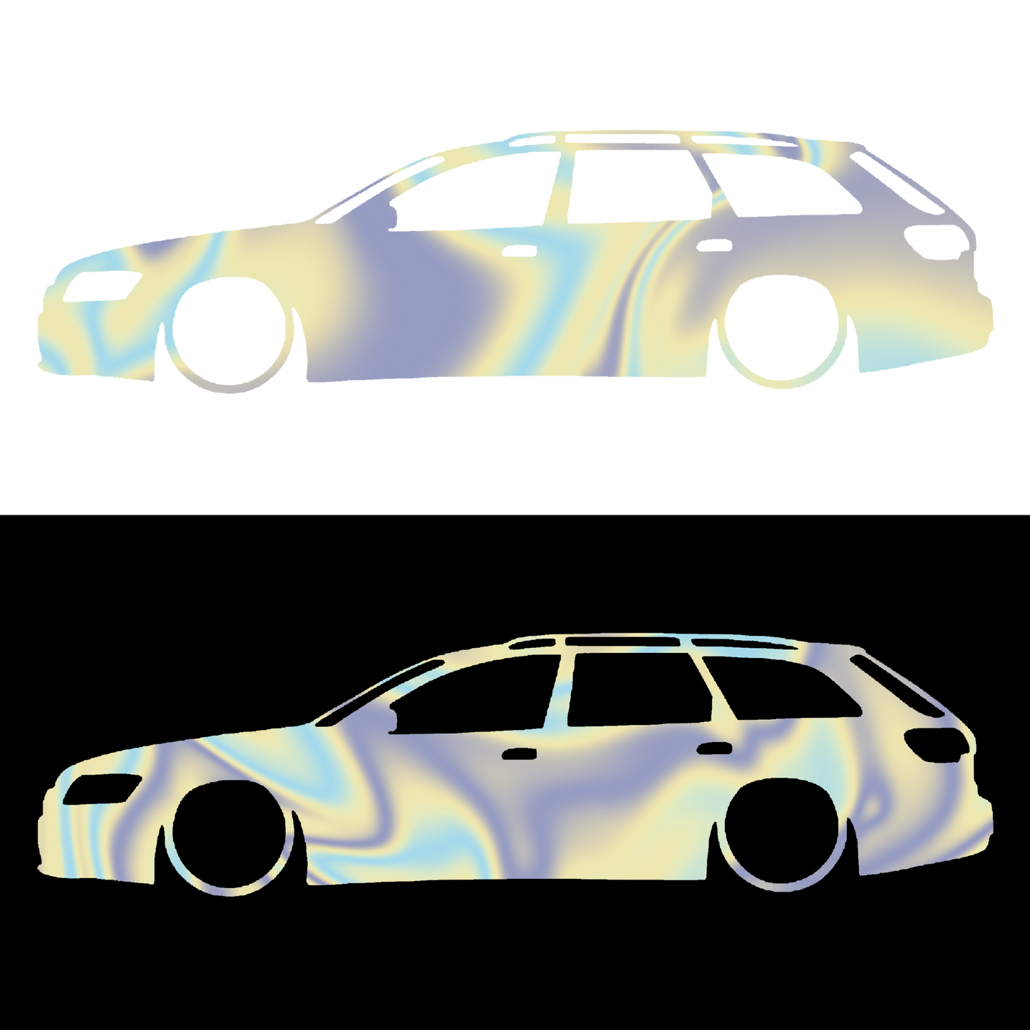 Sticker - SILUETA AUDI A6 C6 AVANT