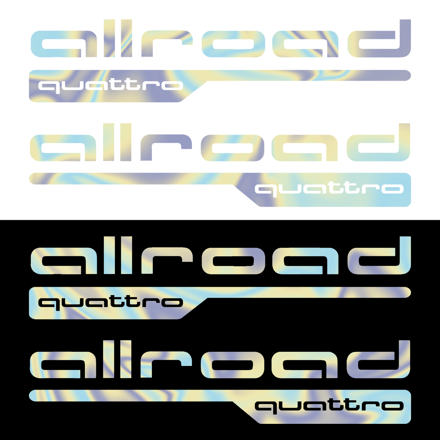 Sticker Set - X2 AUDI ALLROAD QUATTRO
