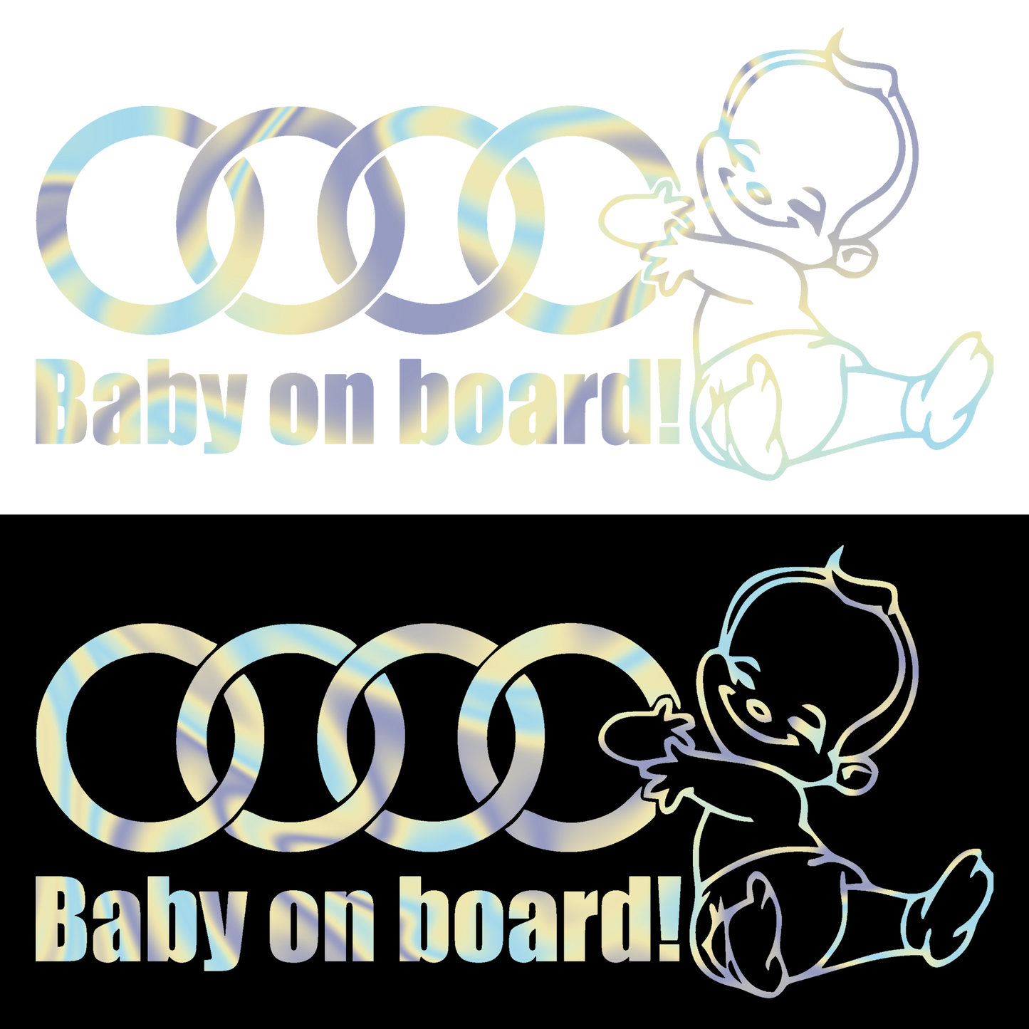 Sticker - BABY ON BOARD AUDI
