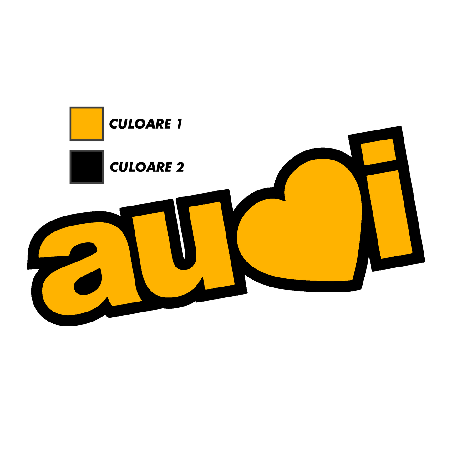 Sticker - AUDI HEART 2