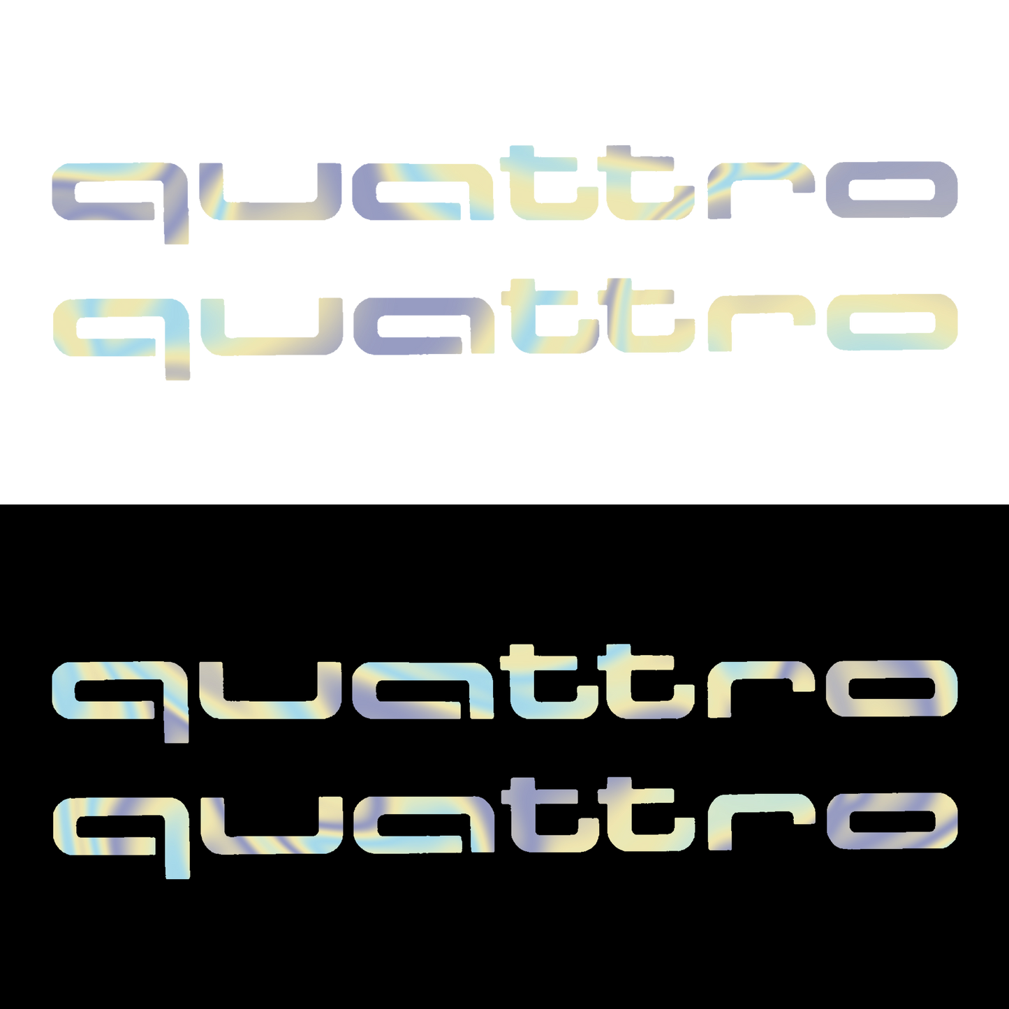 Sticker Set - X2 AUDI QUATTRO 3