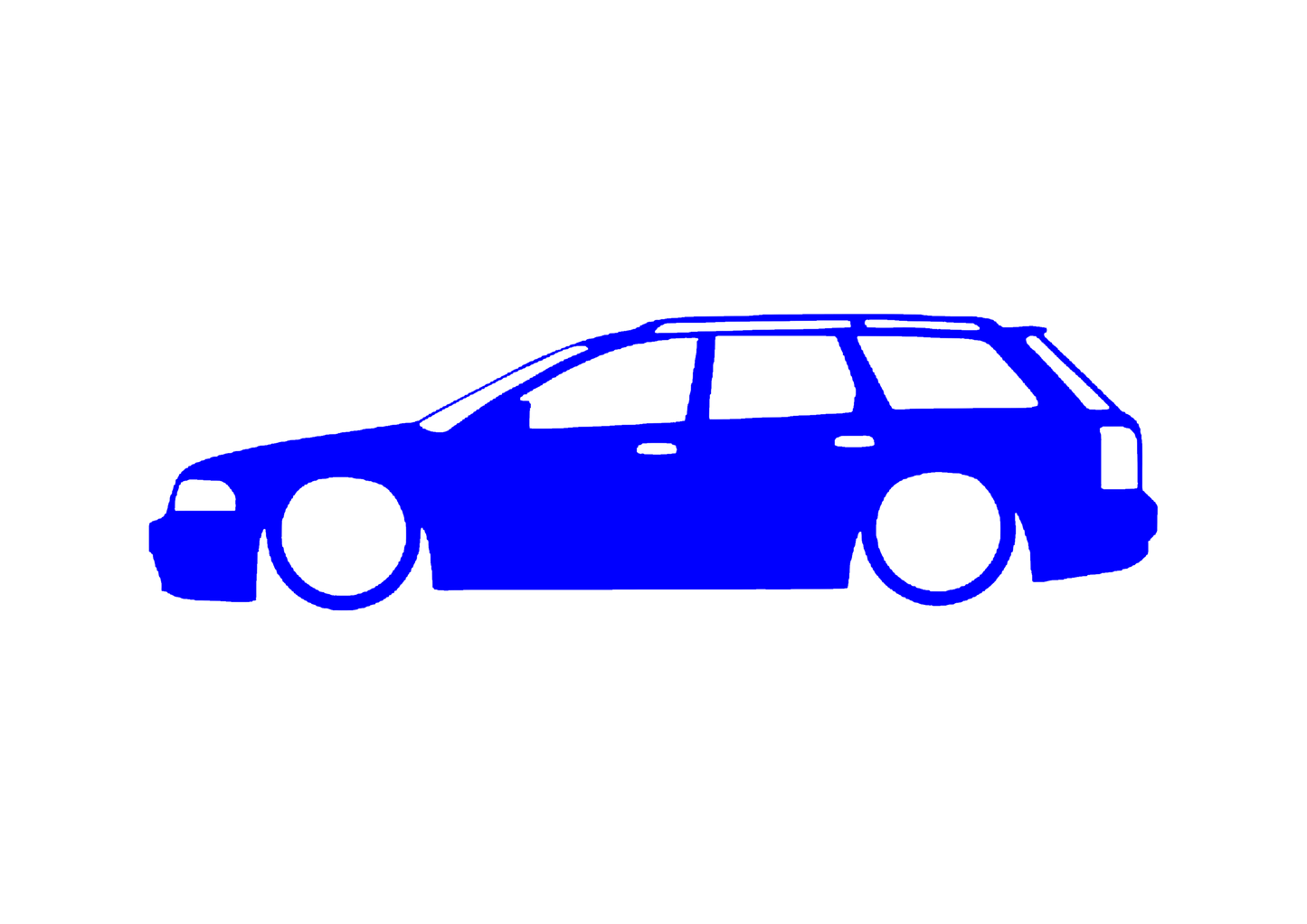 Sticker - SILUETA AUDI A4 B5