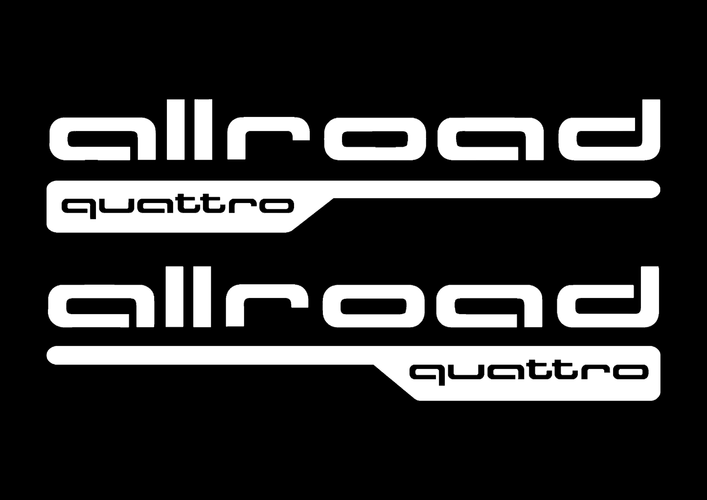 Sticker Set - X2 AUDI ALLROAD QUATTRO