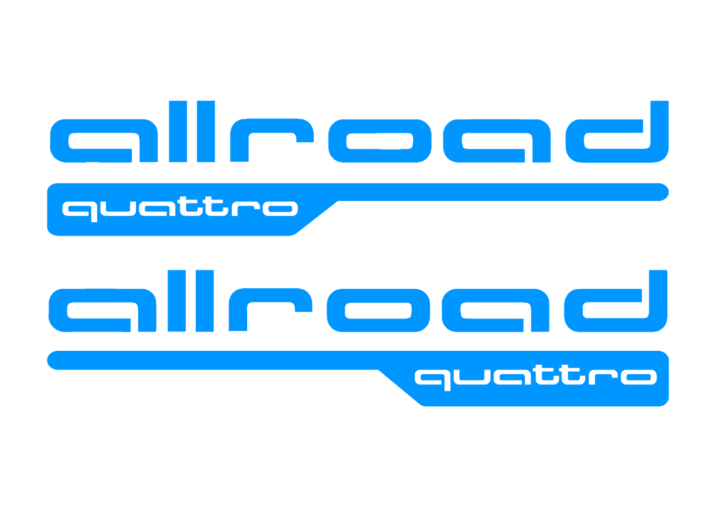 Sticker Set - X2 AUDI ALLROAD QUATTRO