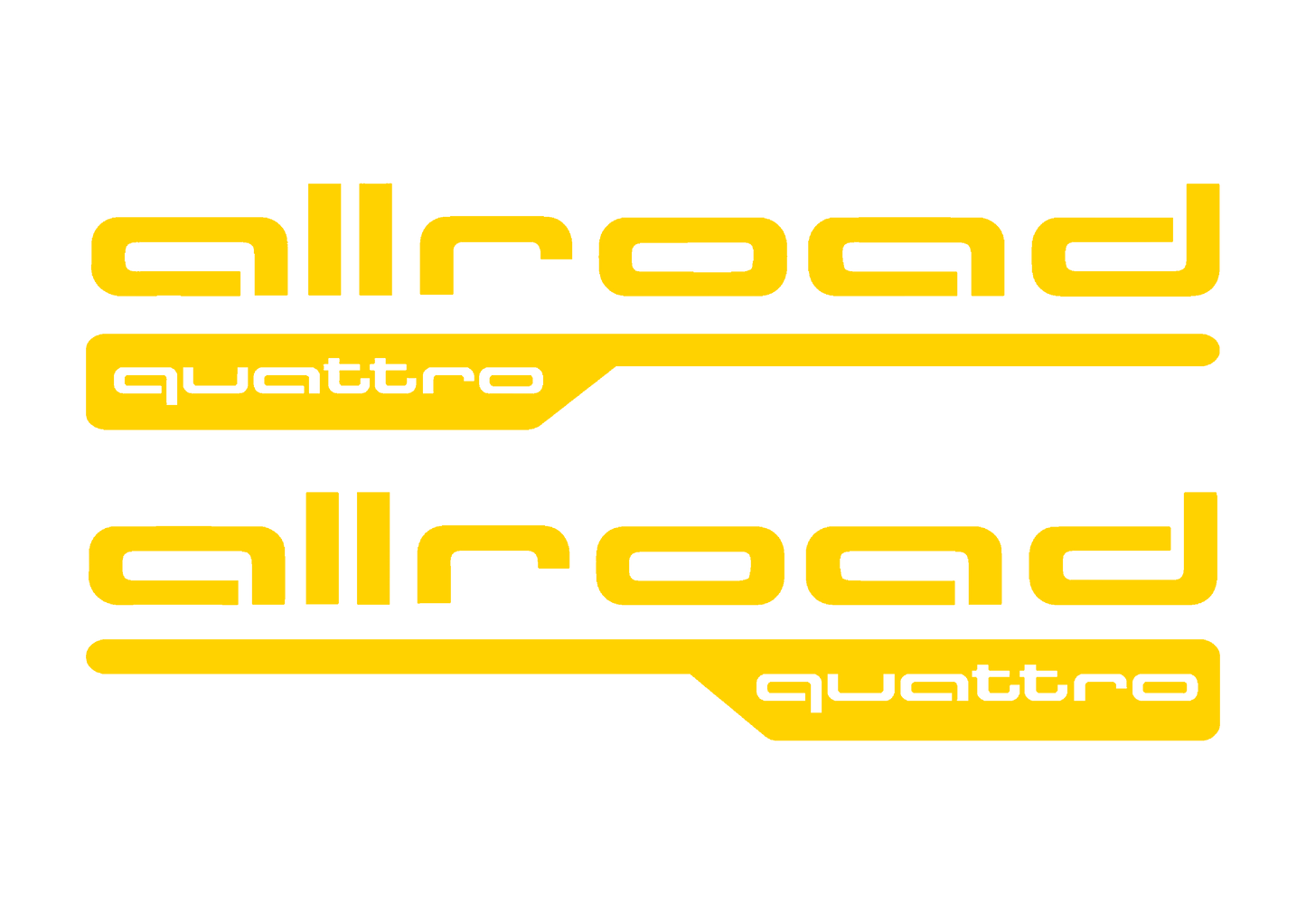 Sticker Set - X2 AUDI ALLROAD QUATTRO