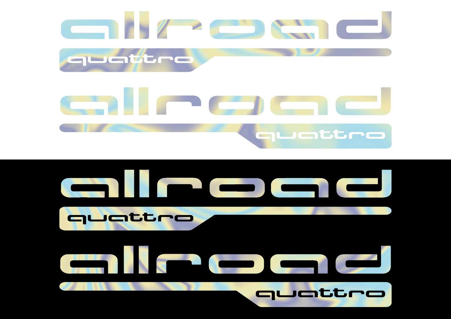 Sticker Set - X2 AUDI ALLROAD QUATTRO