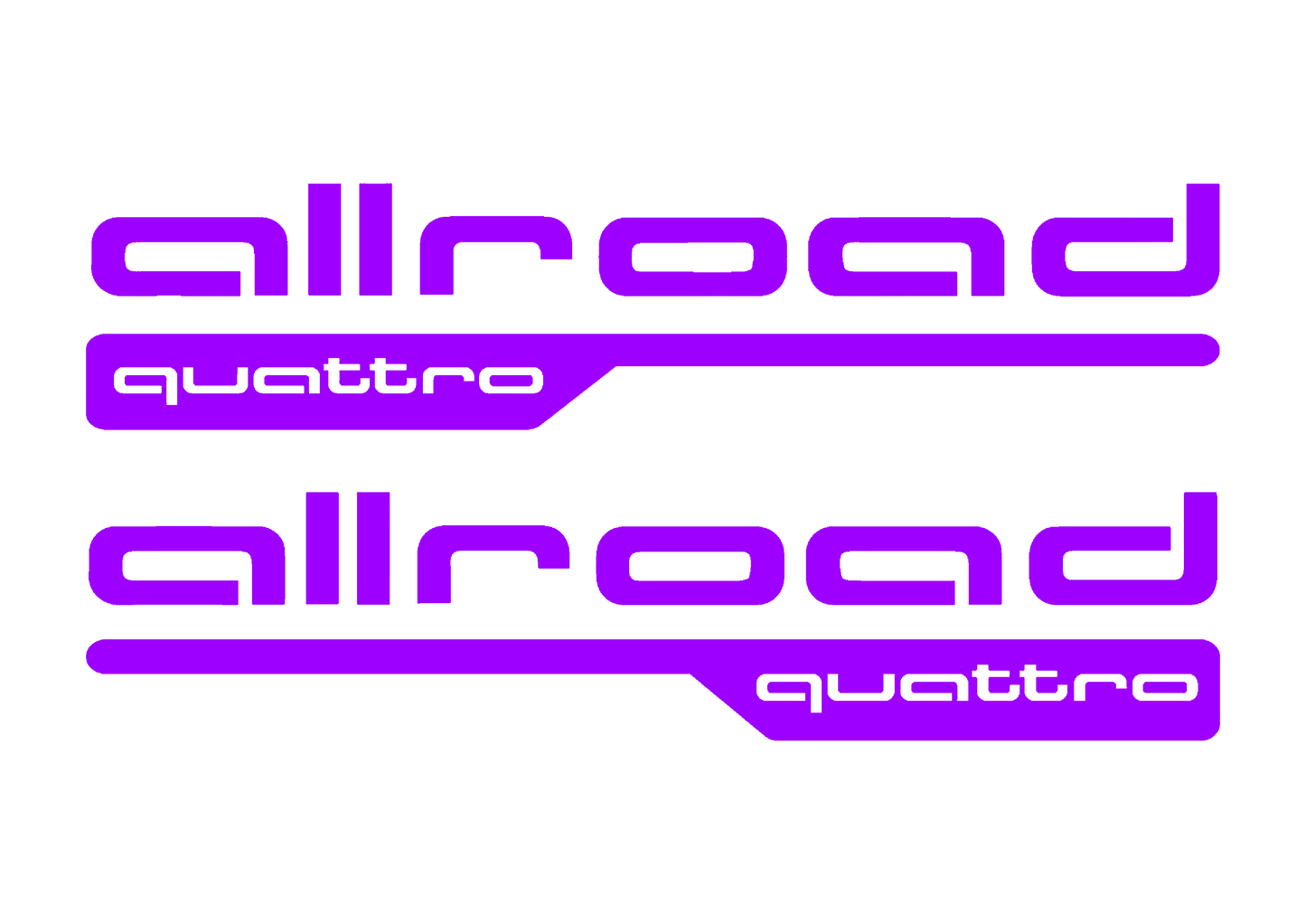 Sticker Set - X2 AUDI ALLROAD QUATTRO