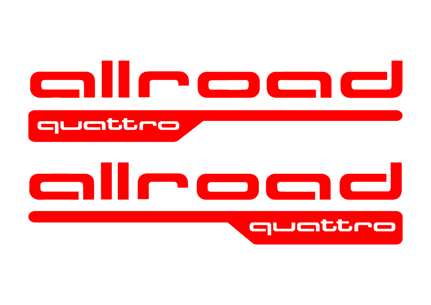 Sticker Set - X2 AUDI ALLROAD QUATTRO