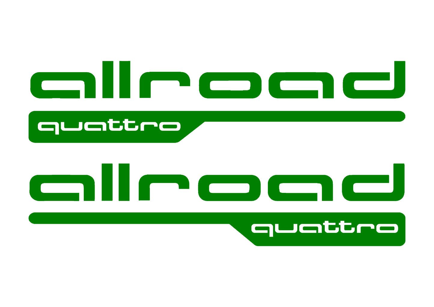 Sticker Set - X2 AUDI ALLROAD QUATTRO