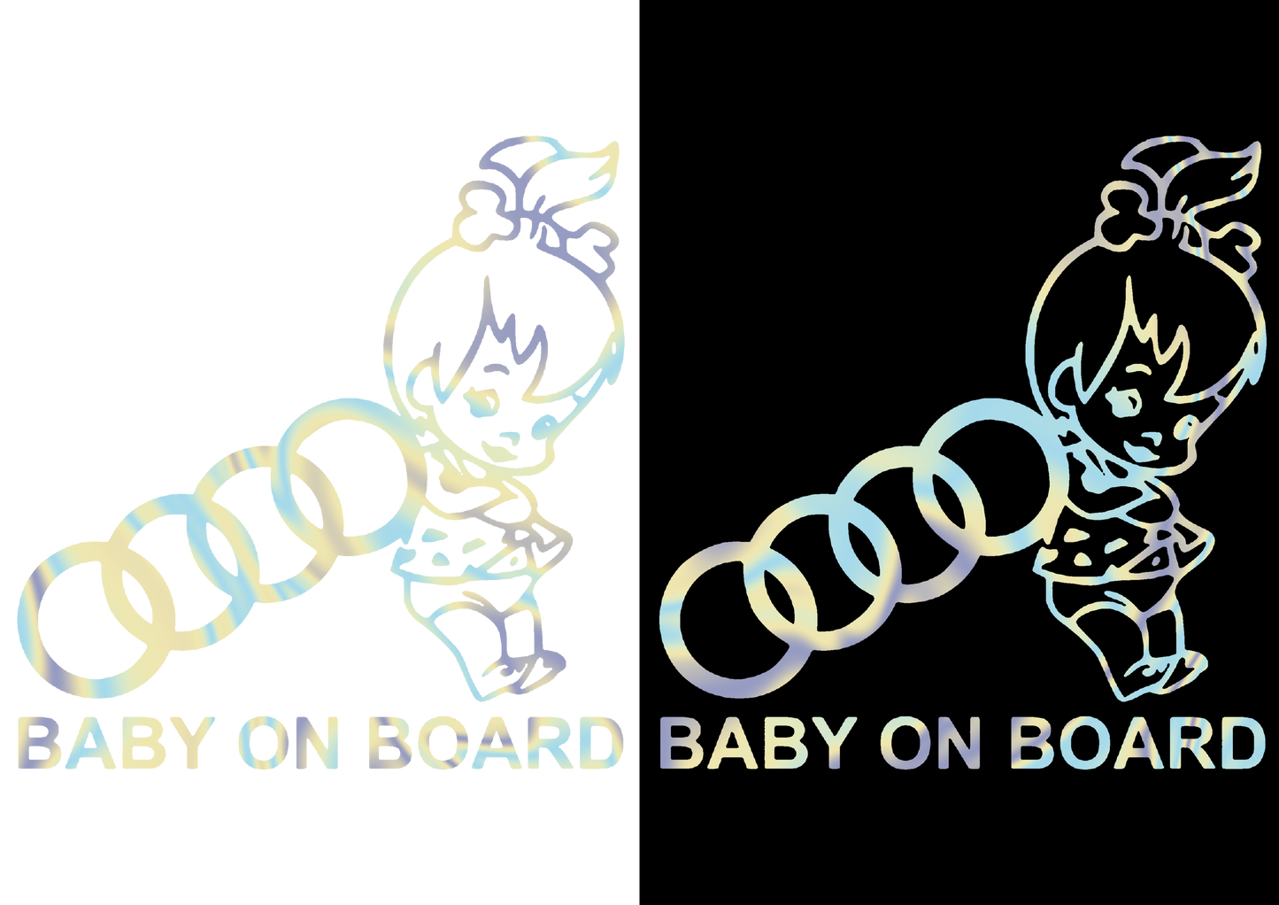 Sticker - BABY ON BOARD AUDI 2