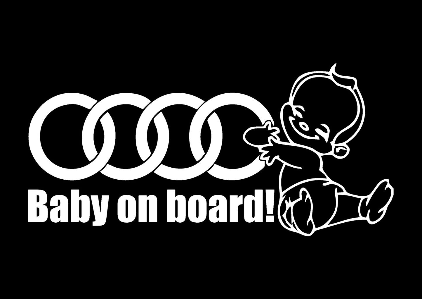 Sticker - BABY ON BOARD AUDI