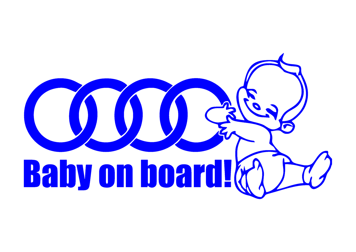 Sticker - BABY ON BOARD AUDI