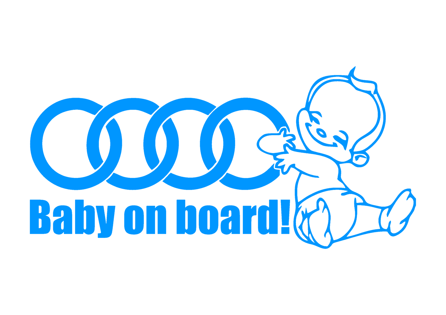 Sticker - BABY ON BOARD AUDI