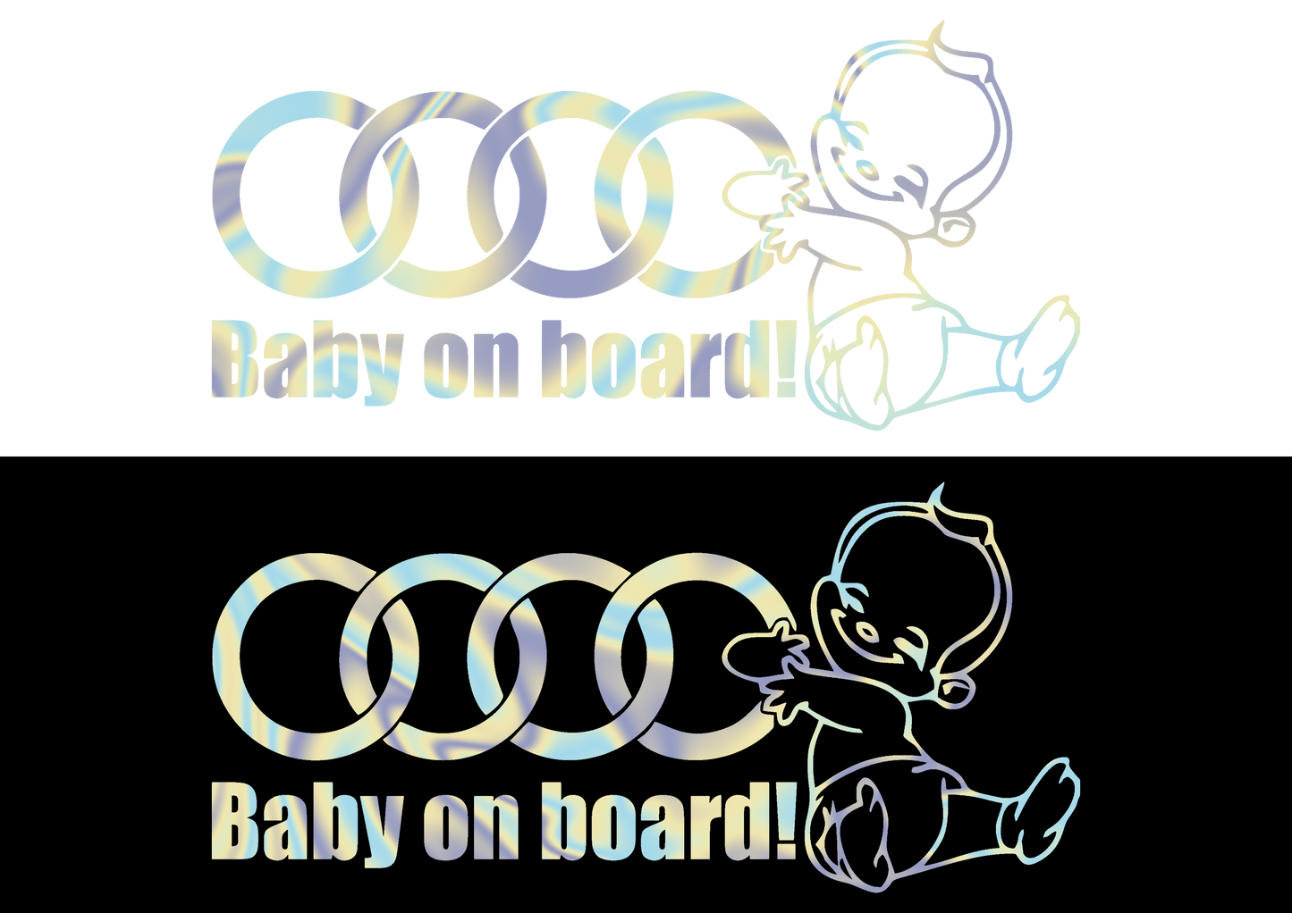 Sticker - BABY ON BOARD AUDI