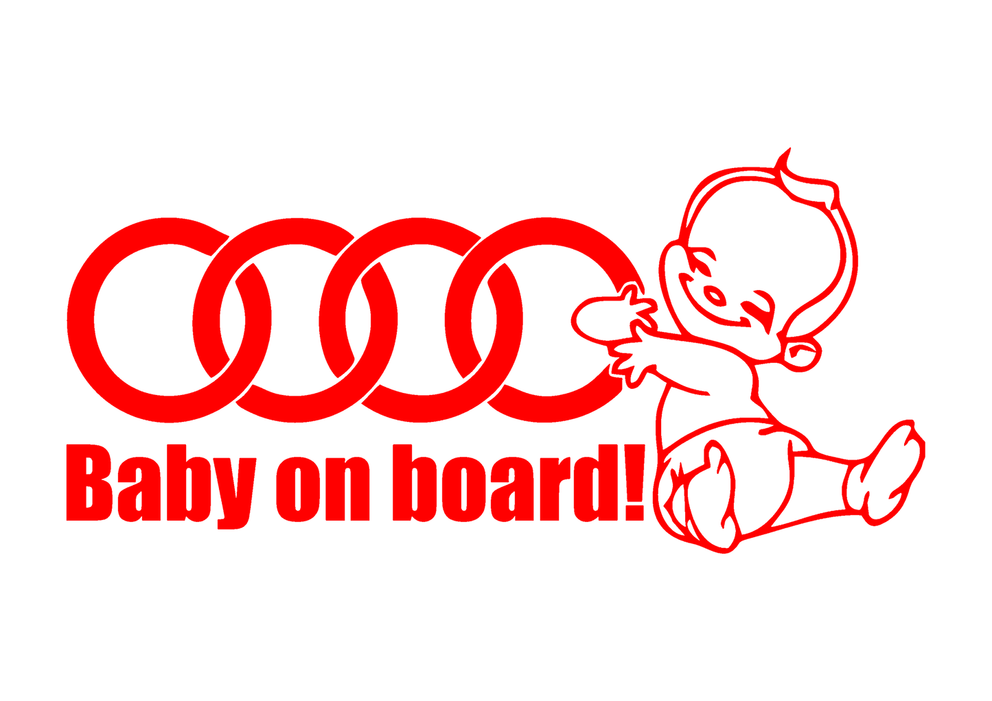 Sticker - BABY ON BOARD AUDI