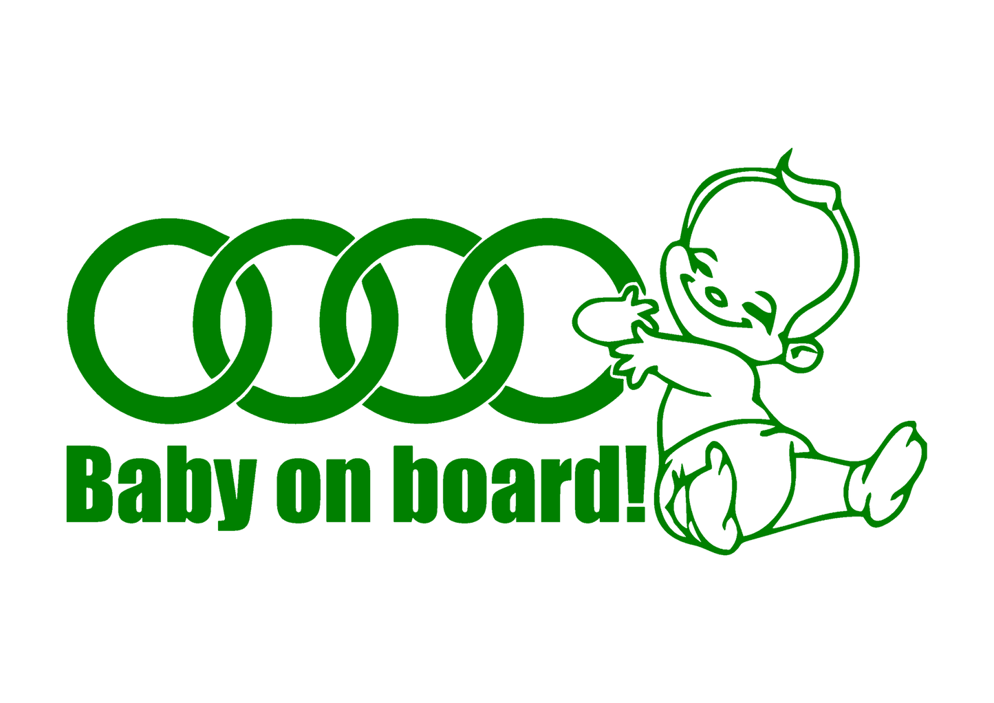 Sticker - BABY ON BOARD AUDI