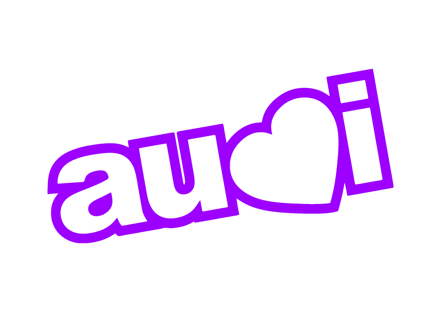 Sticker - AUDI HEART 2