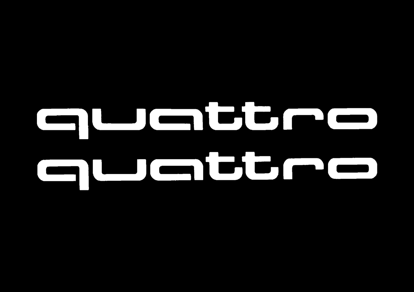 Sticker Set - X2 AUDI QUATTRO 3