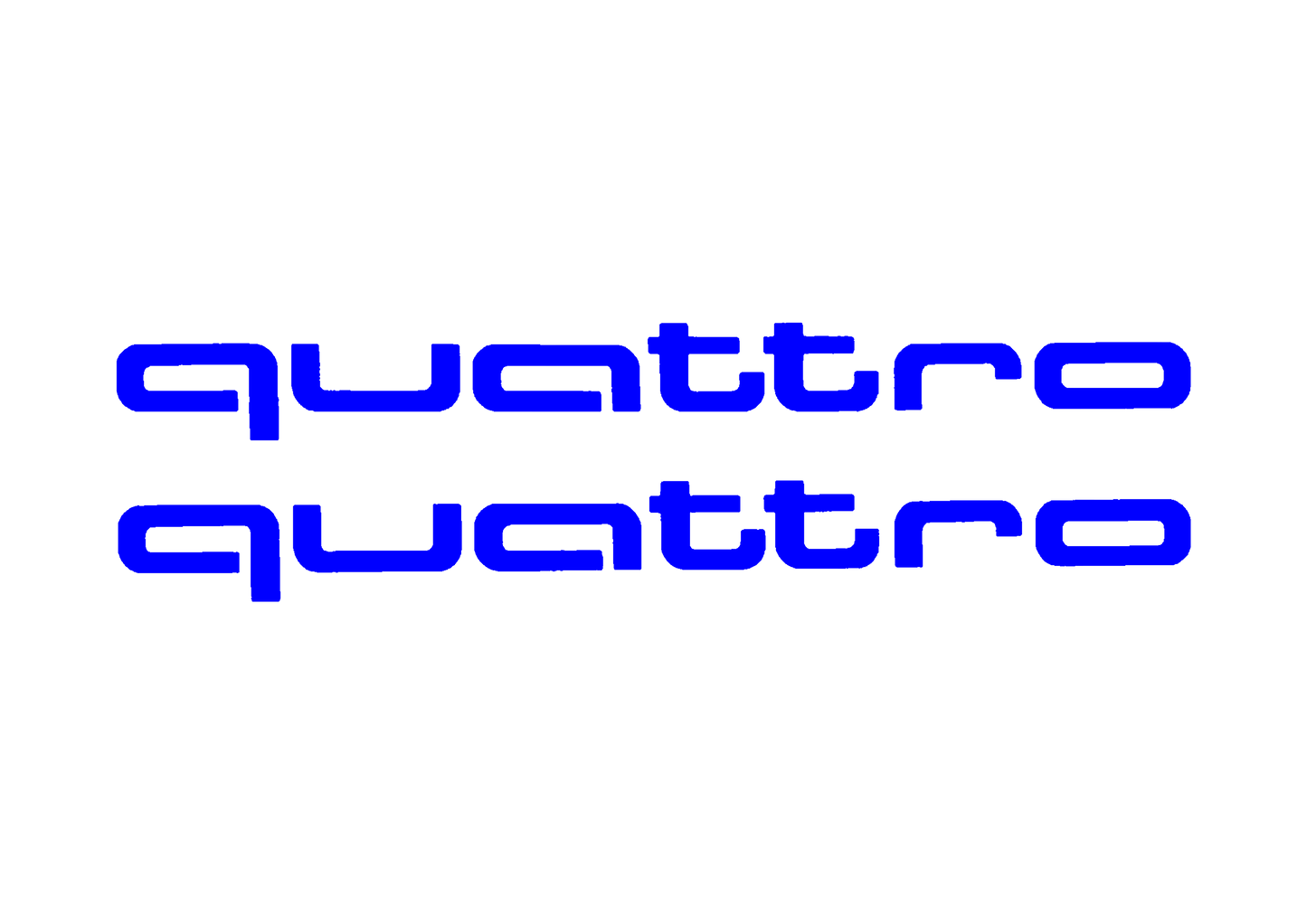 Sticker Set - X2 AUDI QUATTRO 3
