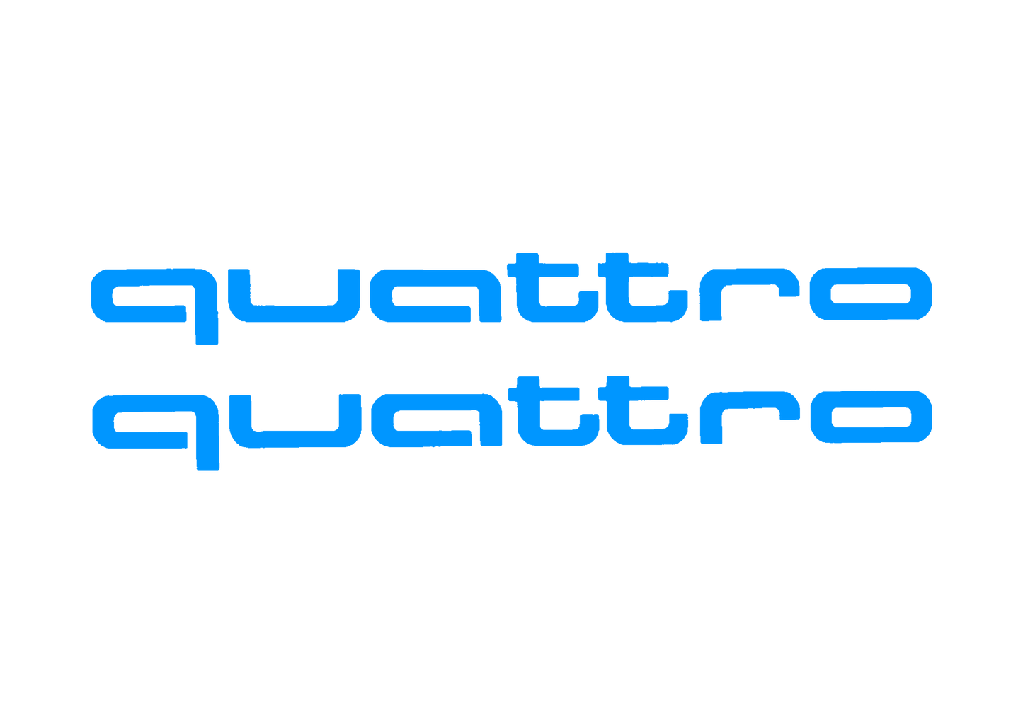 Sticker Set - X2 AUDI QUATTRO 3