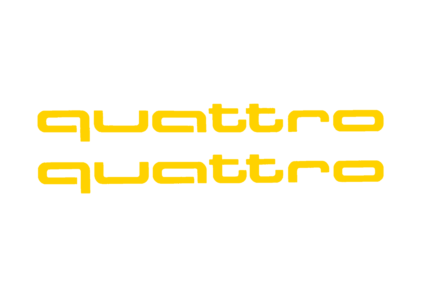 Sticker Set - X2 AUDI QUATTRO 3