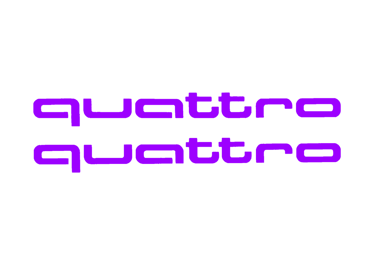 Sticker Set - X2 AUDI QUATTRO 3