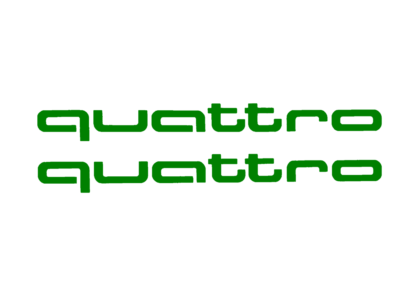 Sticker Set - X2 AUDI QUATTRO 3