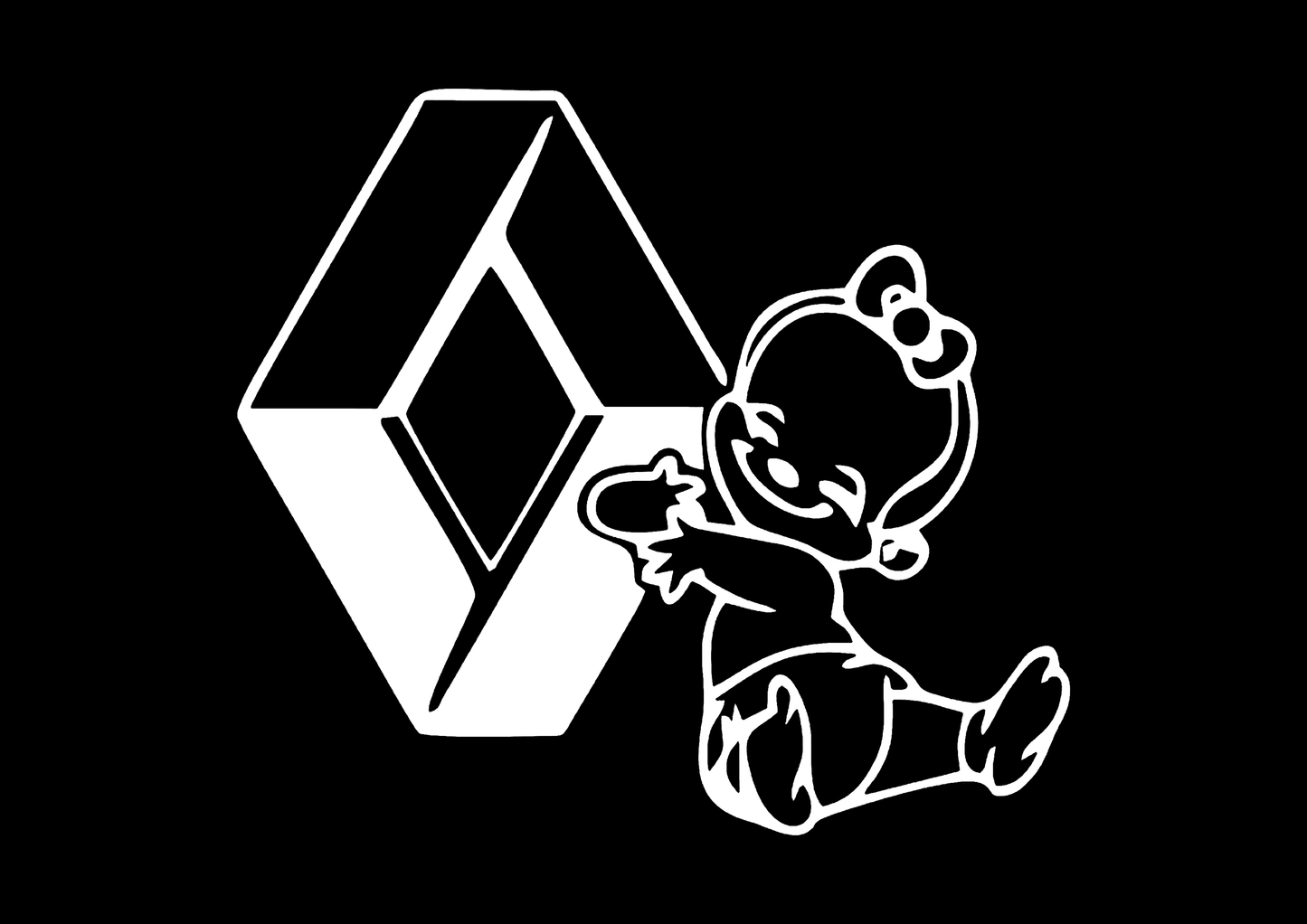 Sticker - BABY ON BOARD RENAULT 1