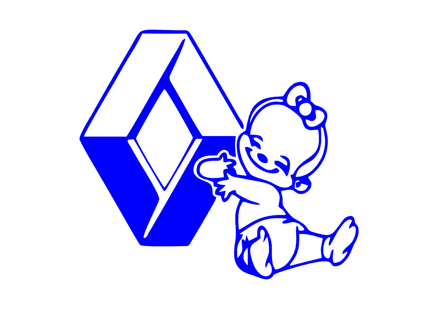 Sticker - BABY ON BOARD RENAULT 1