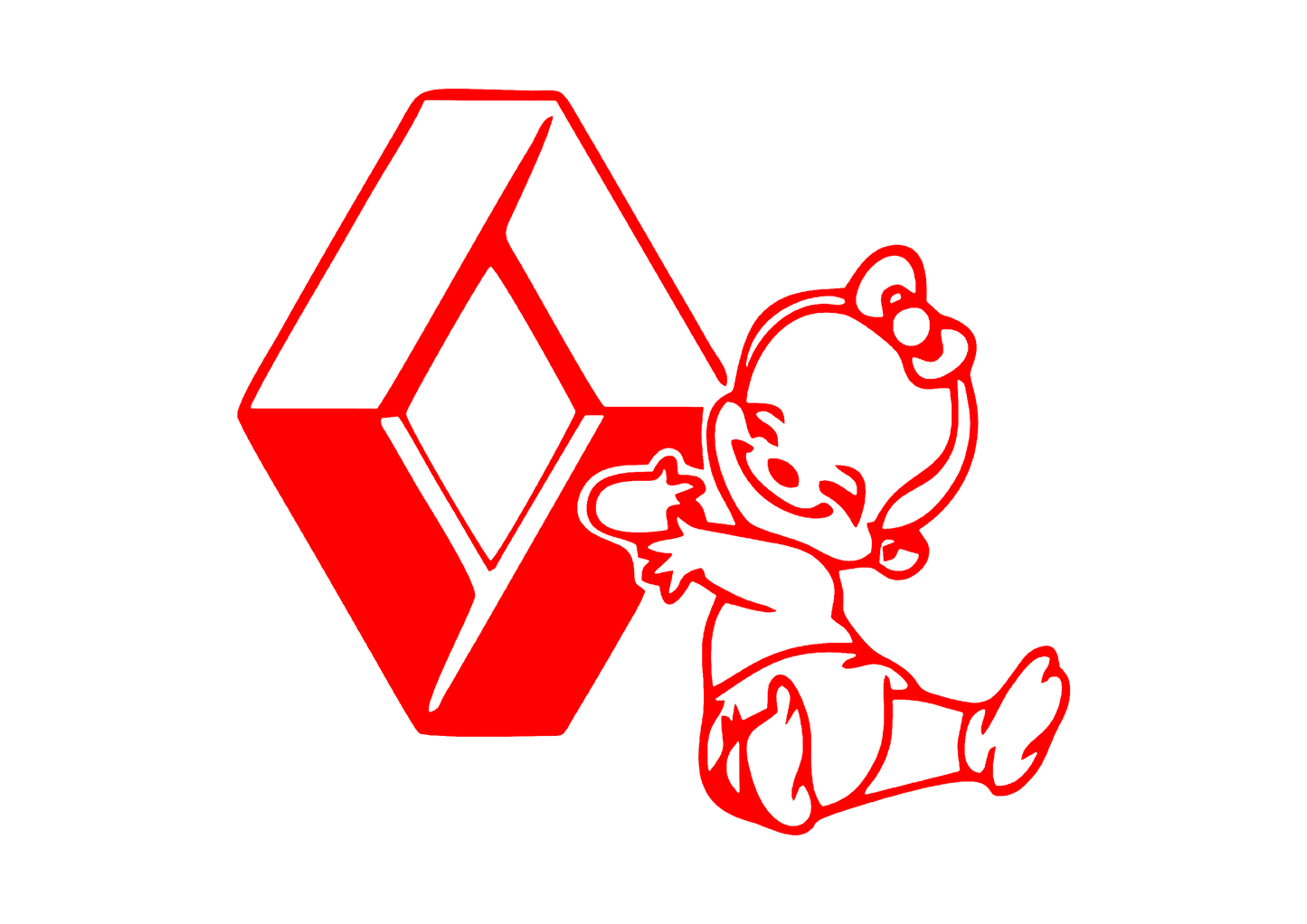 Sticker - BABY ON BOARD RENAULT 1