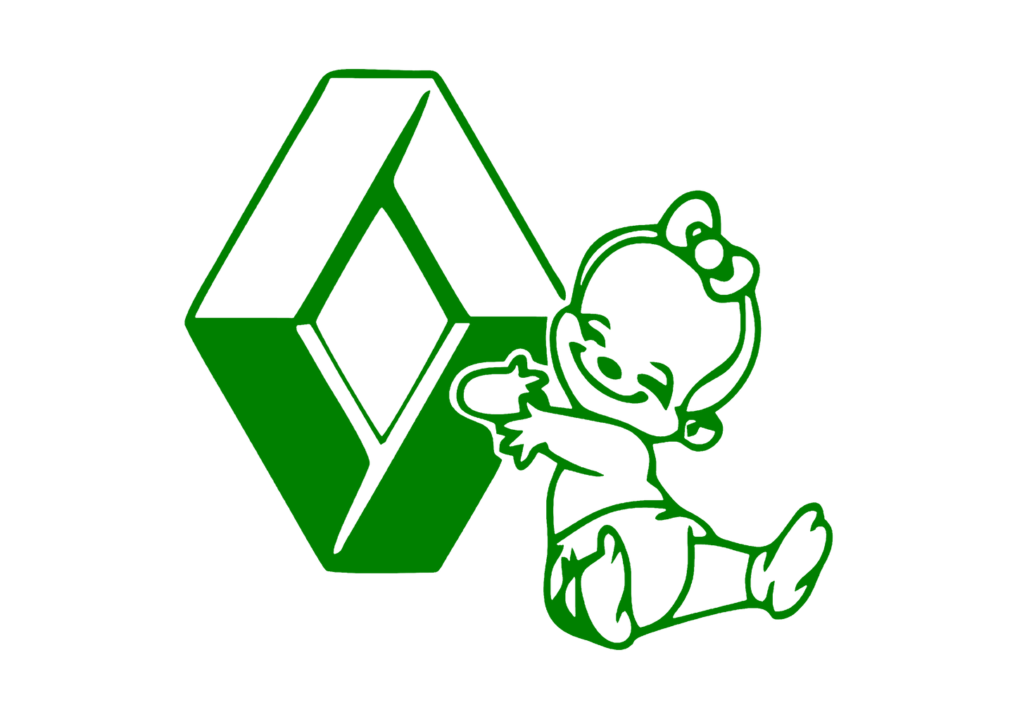 Sticker - BABY ON BOARD RENAULT 1