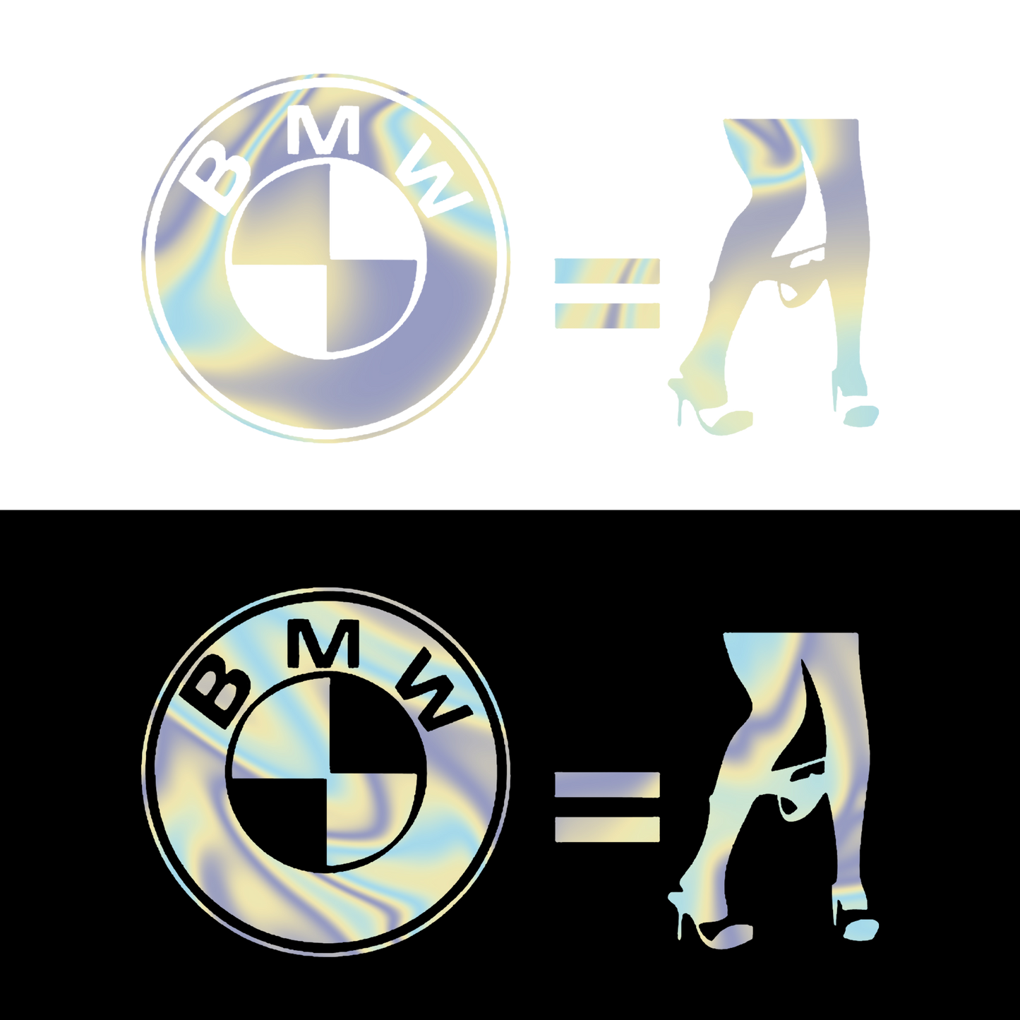 Sticker - BMW = NO CLOTHES