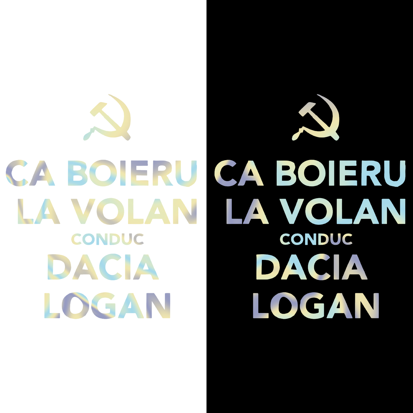 Sticker - CA BOIERU LA VOLAN