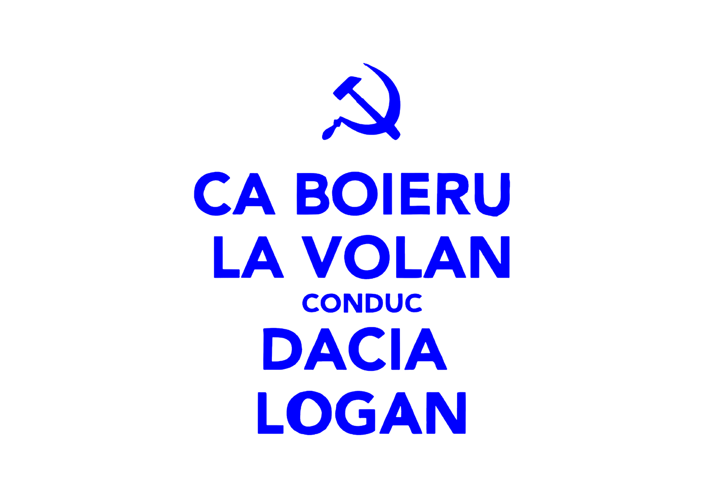 Sticker - CA BOIERU LA VOLAN