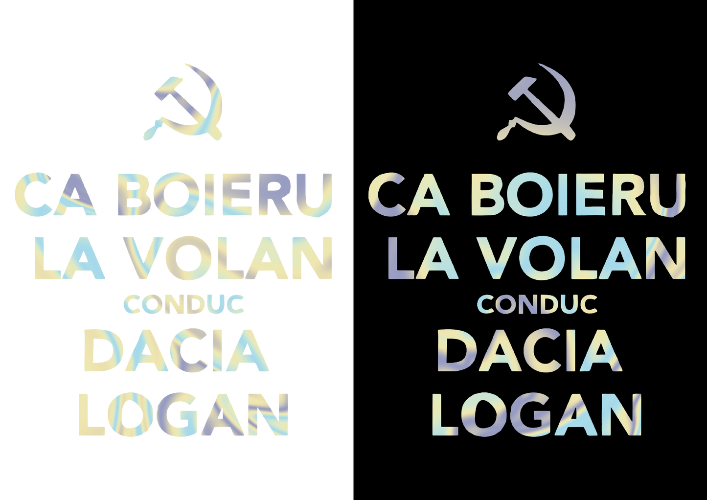 Sticker - CA BOIERU LA VOLAN
