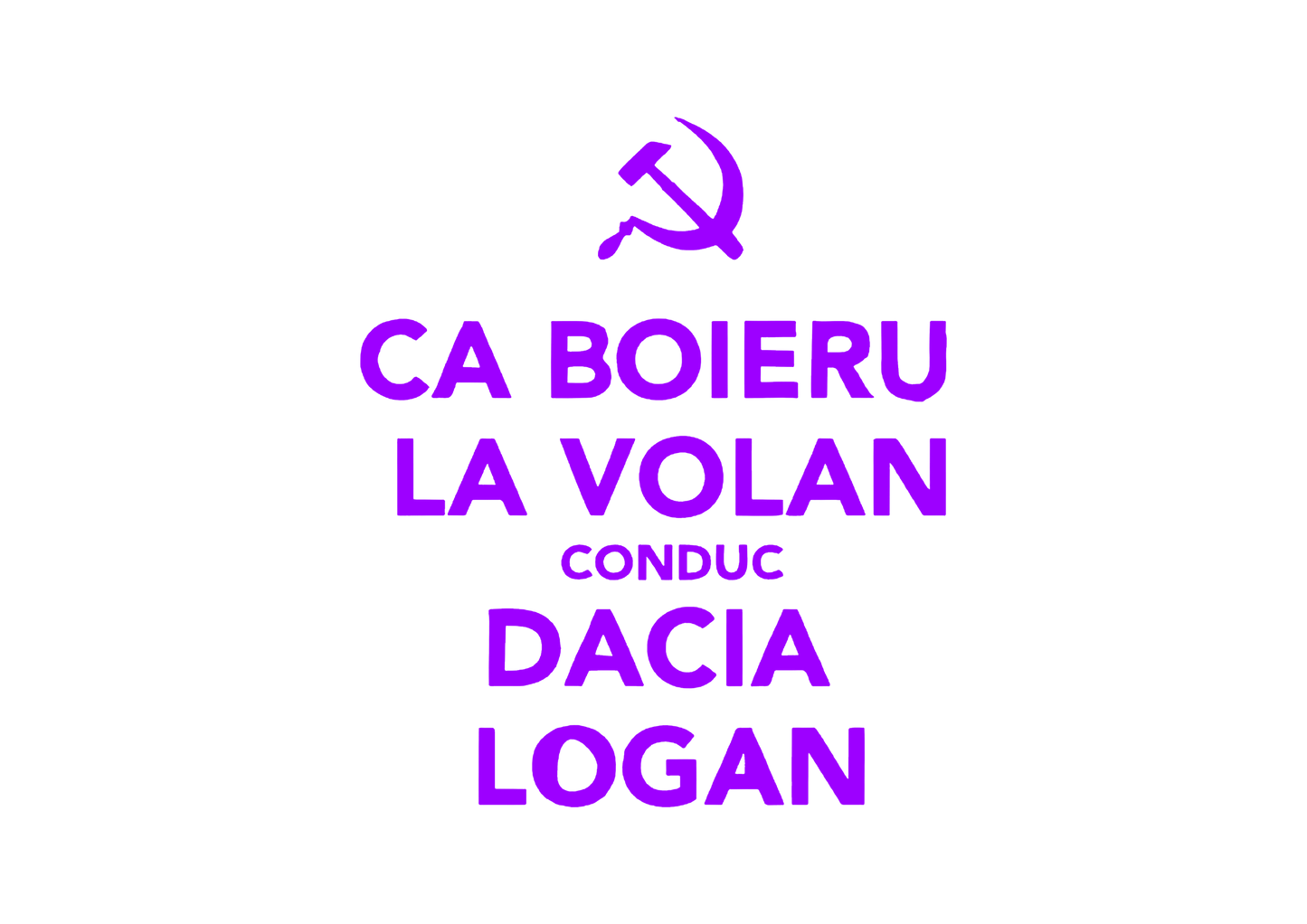 Sticker - CA BOIERU LA VOLAN