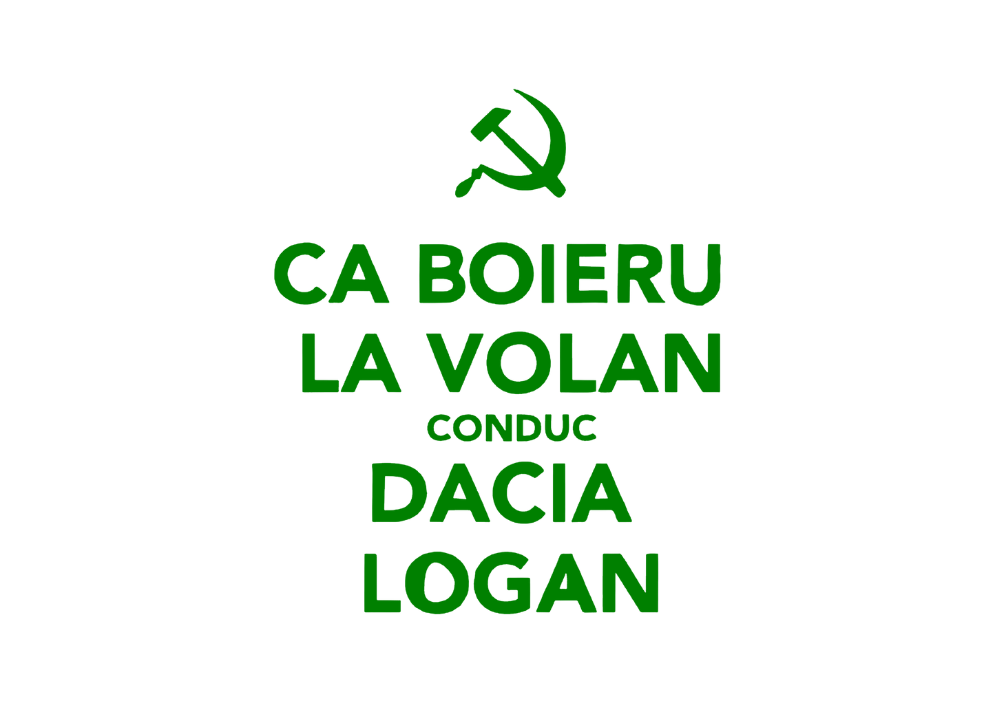 Sticker - CA BOIERU LA VOLAN