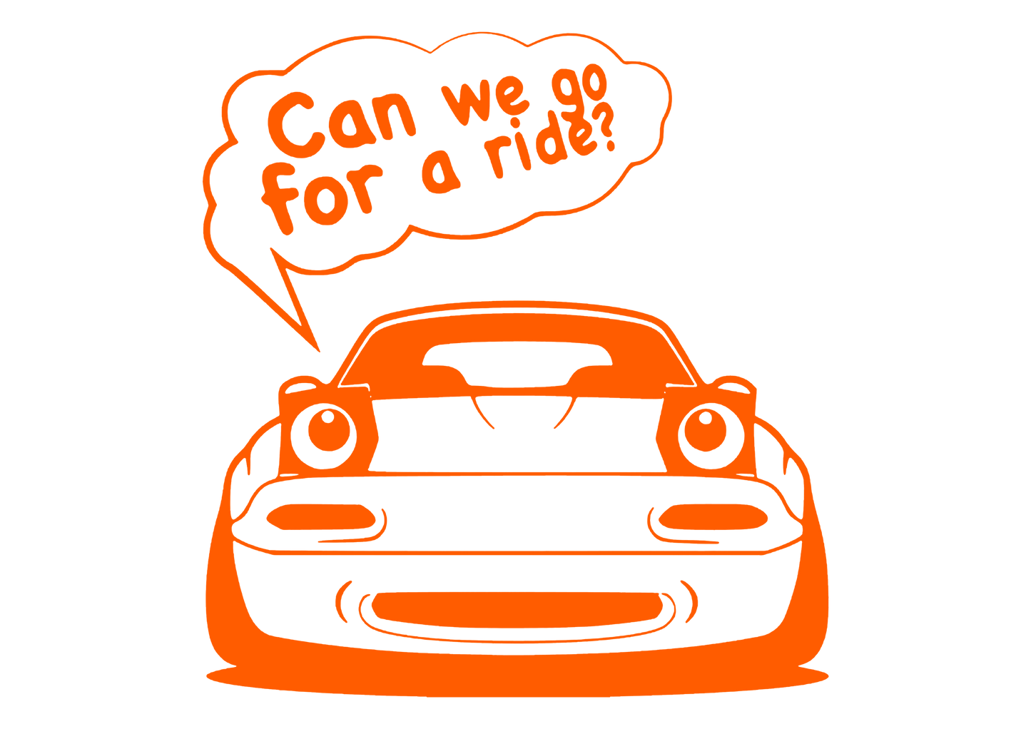 Sticker - CAN WE GO FOR A RIDE