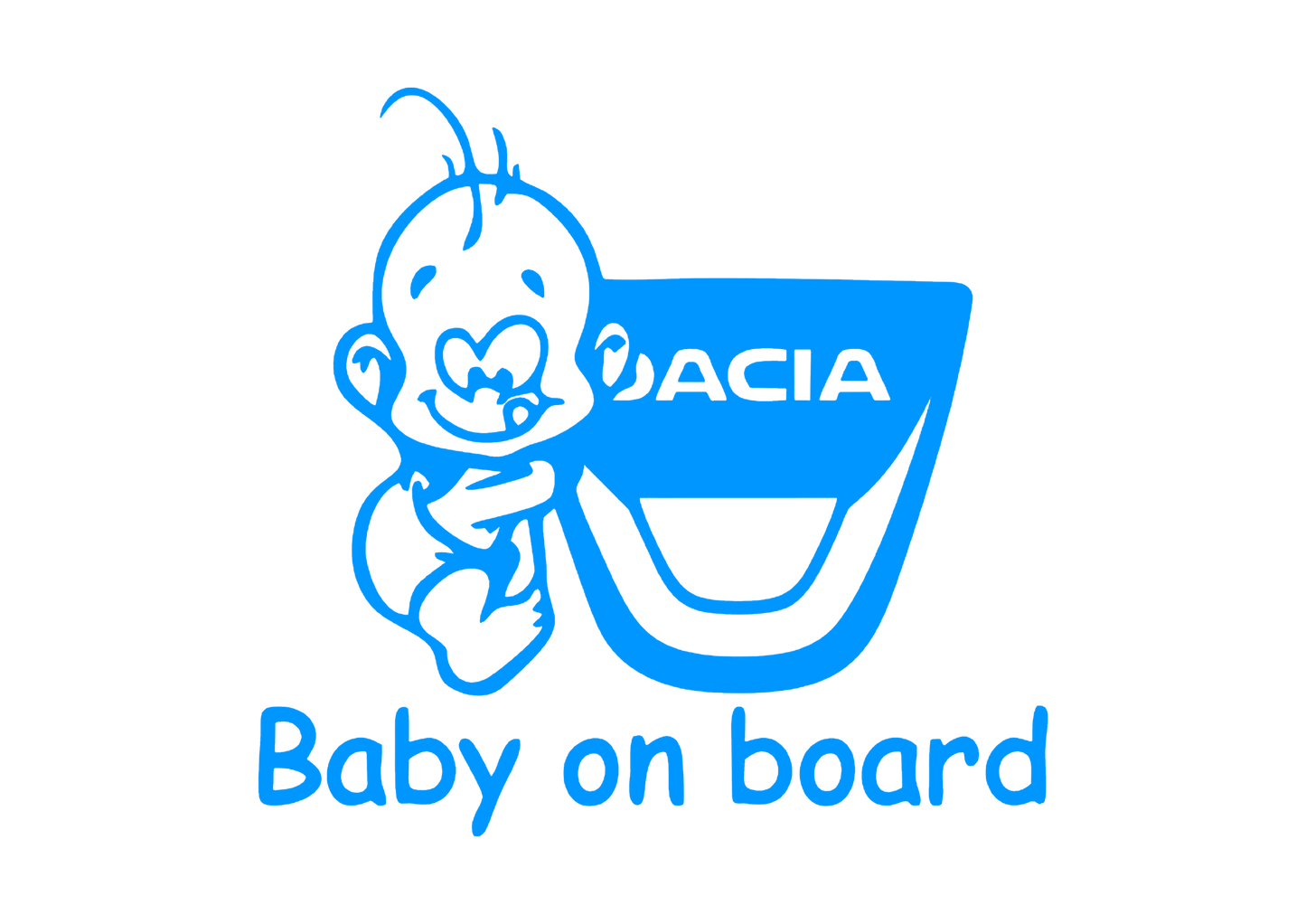 Sticker - BABY ON BOARD DACIA 1