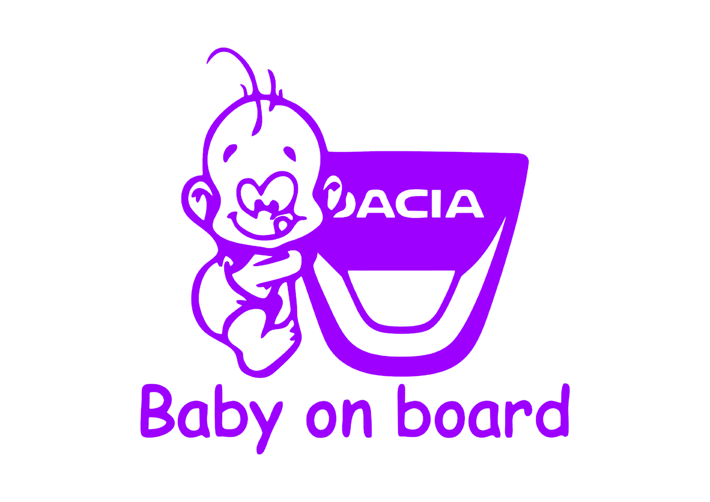 Sticker - BABY ON BOARD DACIA 1