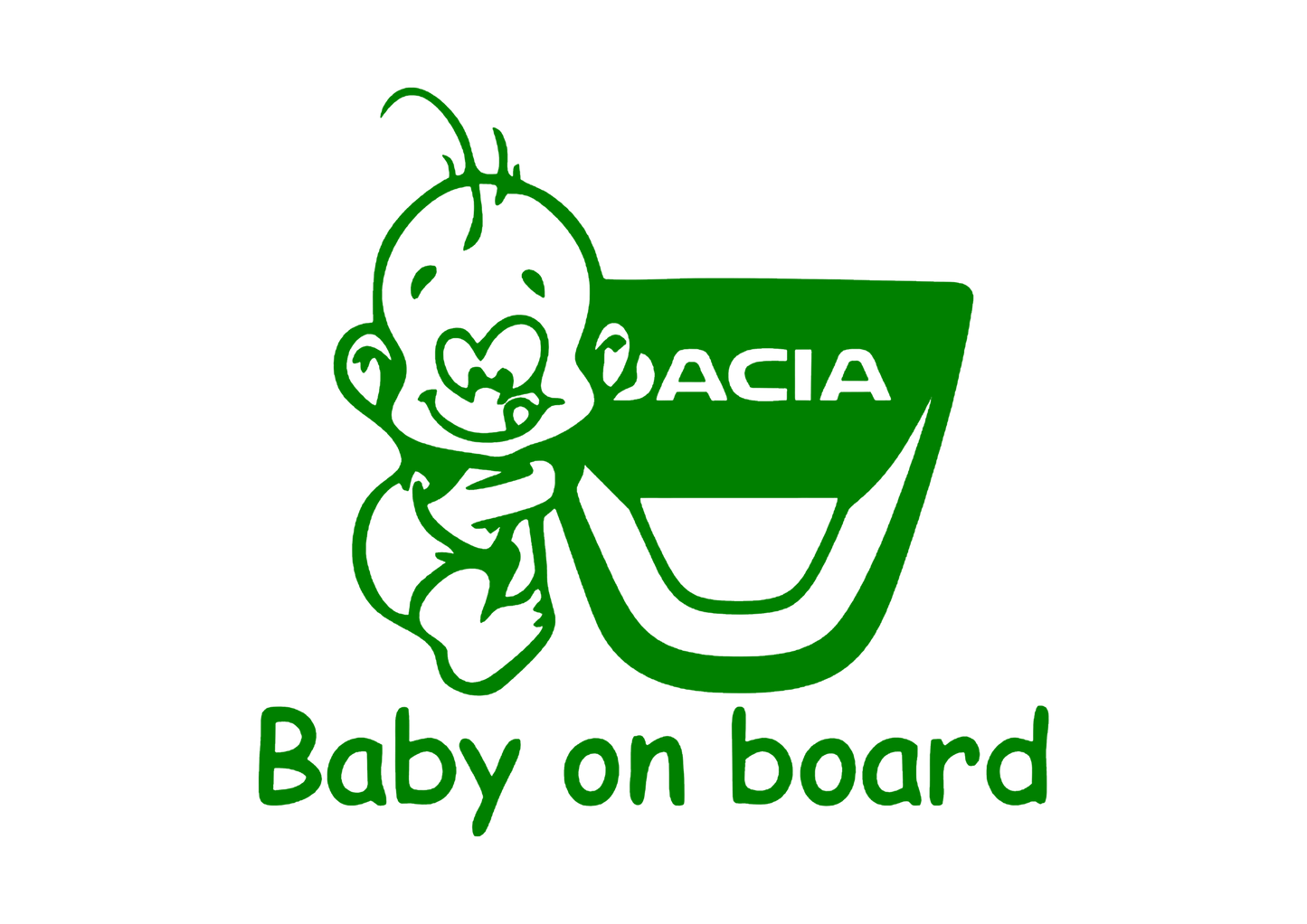 Sticker - BABY ON BOARD DACIA 1