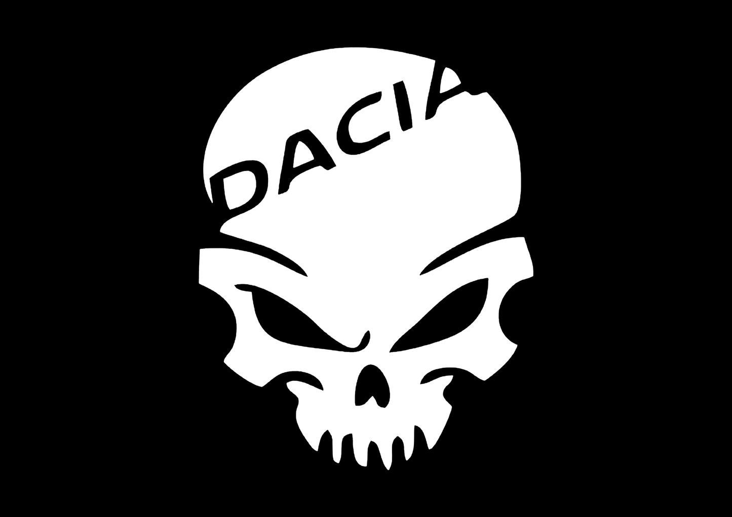 Sticker - DACIA SKULL 1