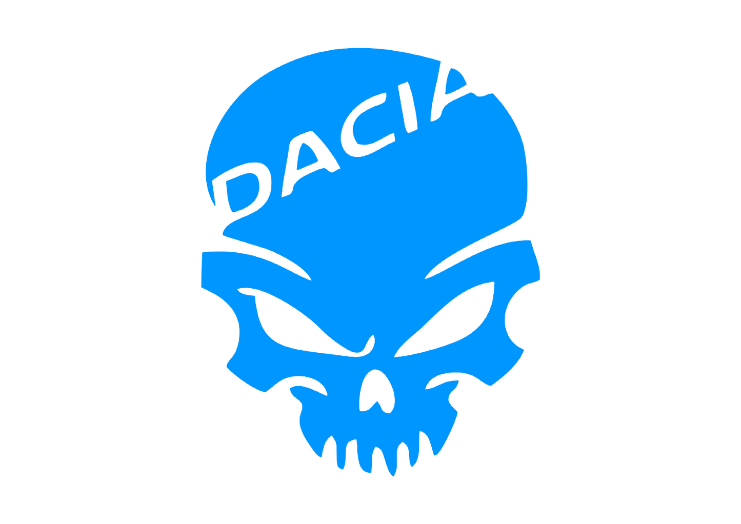 Sticker - DACIA SKULL 1