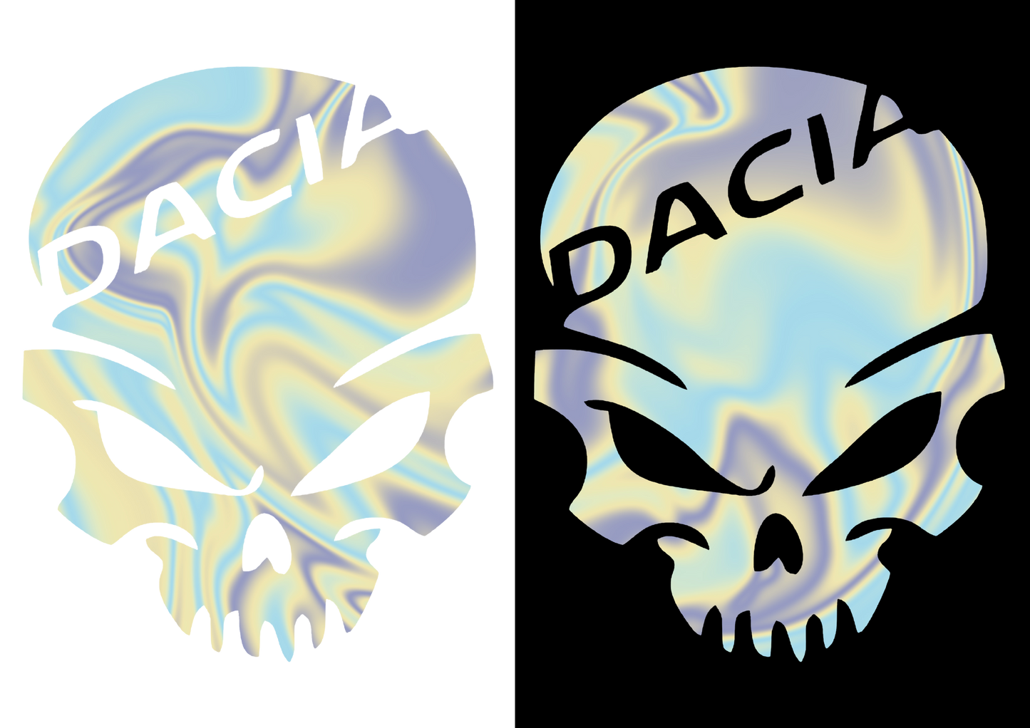 Sticker - DACIA SKULL 1