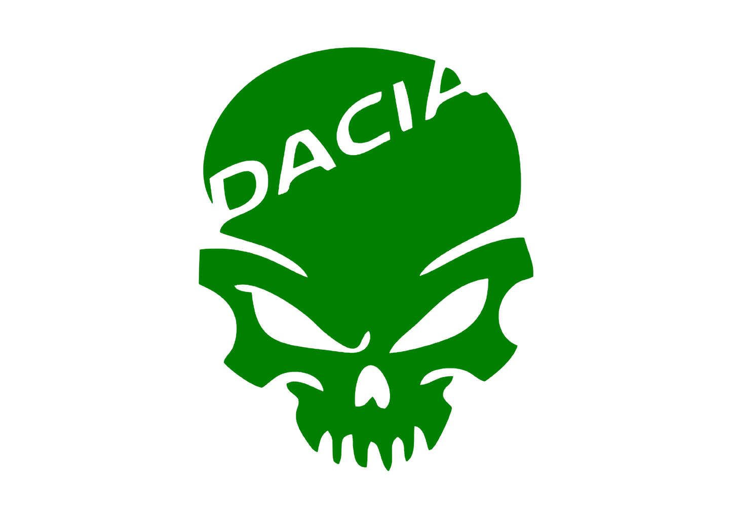 Sticker - DACIA SKULL 1