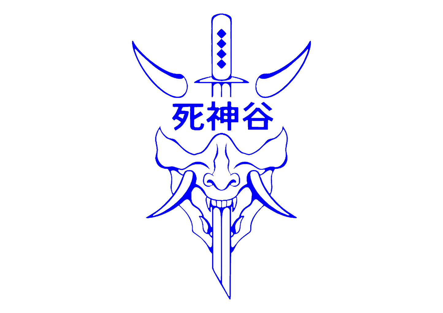 Sticker Luneta - DEMON KATANA