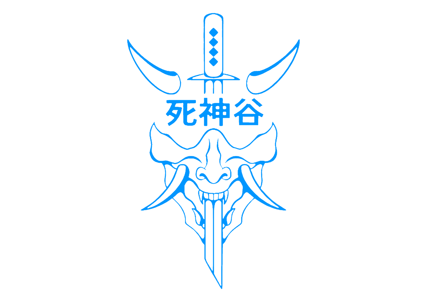 Sticker Luneta - DEMON KATANA